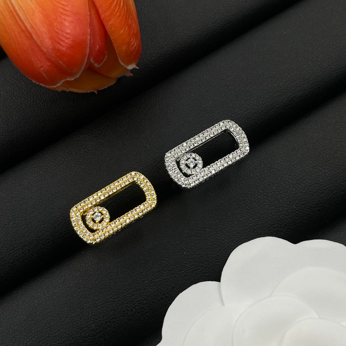 Messika Black Accent Signet ring in Gold Tone, detail view 7