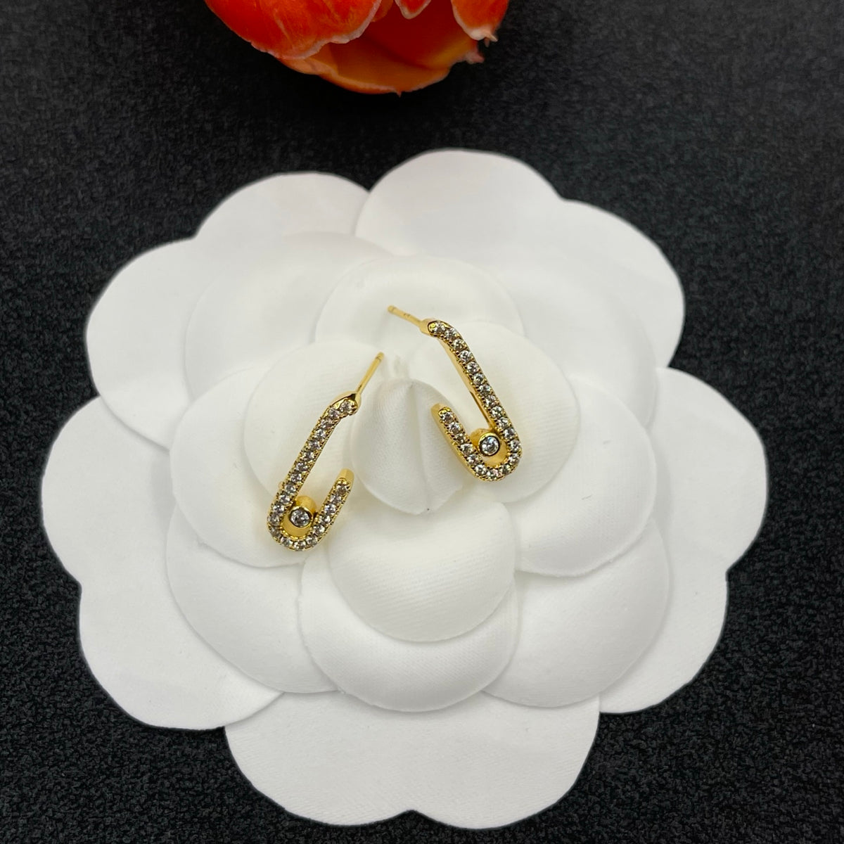 Messika Sculpted Link Hoop earrings in Gold Tone, main view