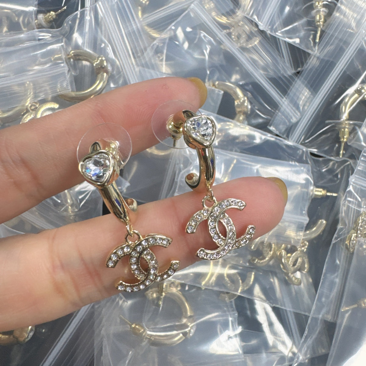 Chanel style earrings - product photo 2