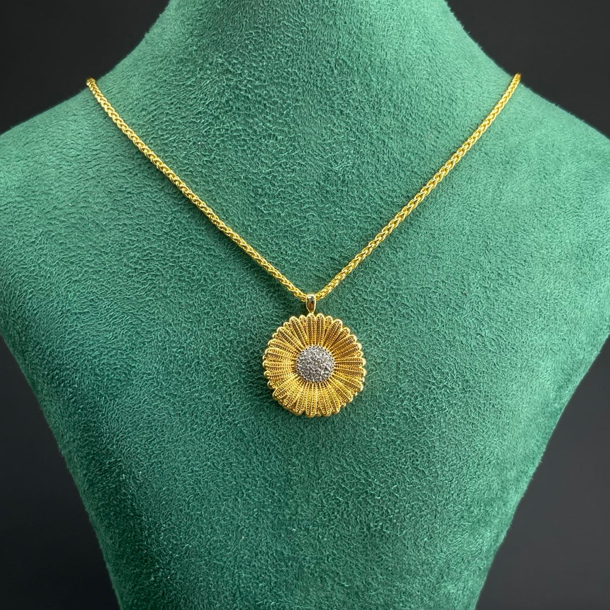 Buccellati sunburst pendant necklace in Gold Tone, main view