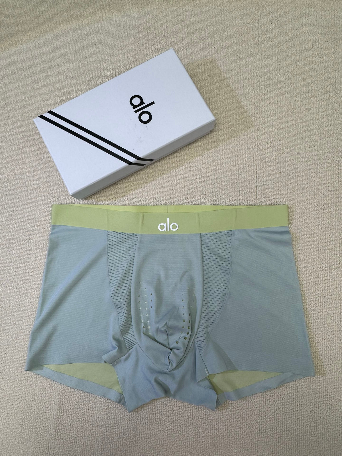 Alo Grey Green Blue Lime Waist Boxer Briefs, image 8