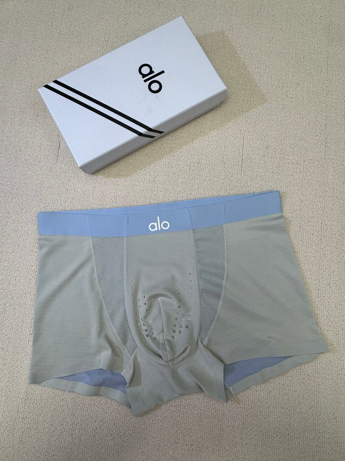 Alo Grey Green Blue Lime Waist Boxer Briefs, image 9