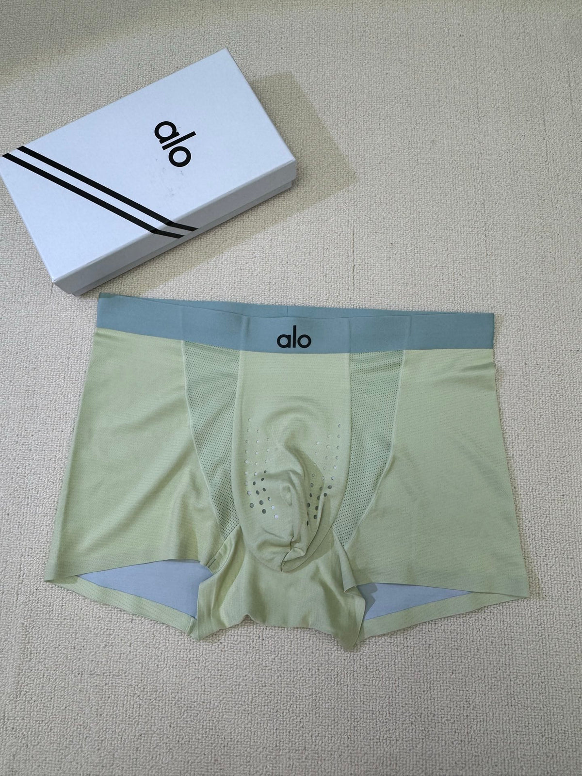 Alo Grey Green Blue Lime Waist Boxer Briefs, image 7