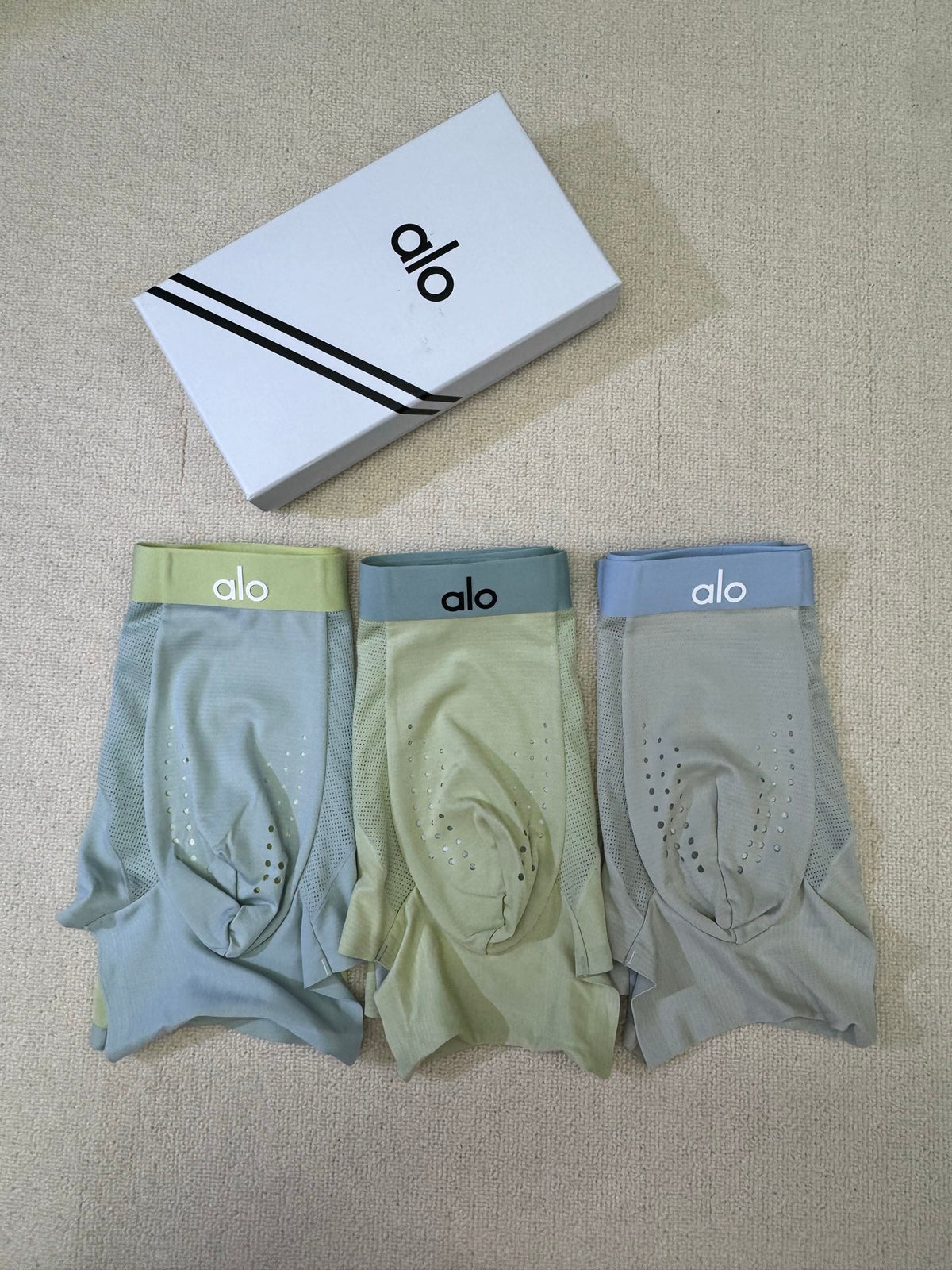Alo Grey Green Blue Lime Waist Boxer Briefs, image 4