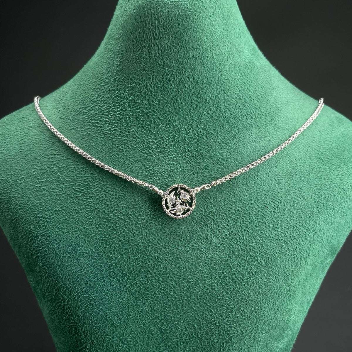 Buccellati round lace medallion necklace in Silver Tone, main view
