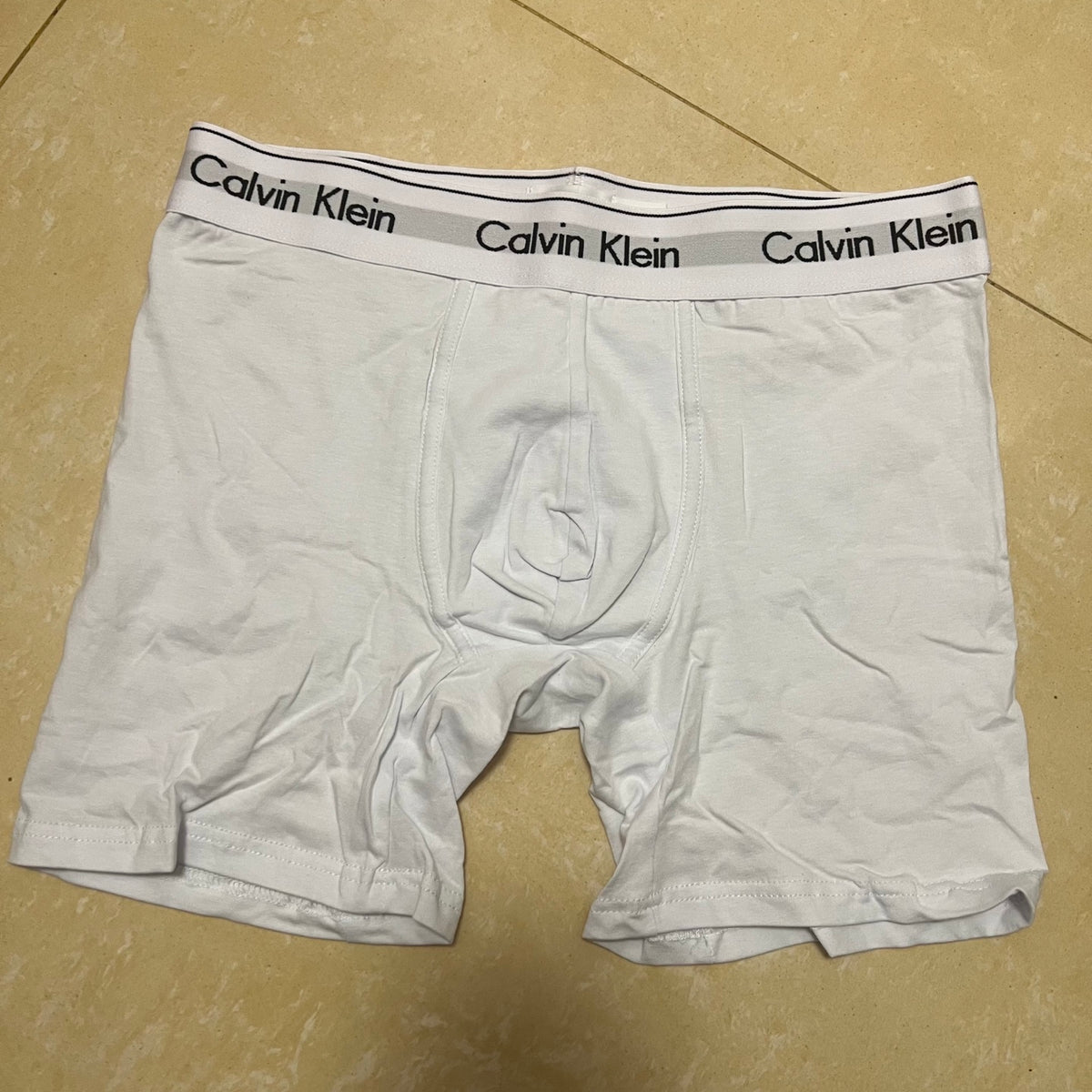 Calvin Klein Black White Waistband Long-Leg Boxer Briefs, image 2