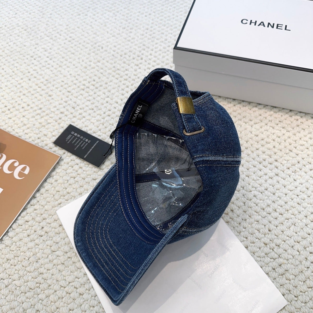Chanel Denim Baseball Cap - image 4