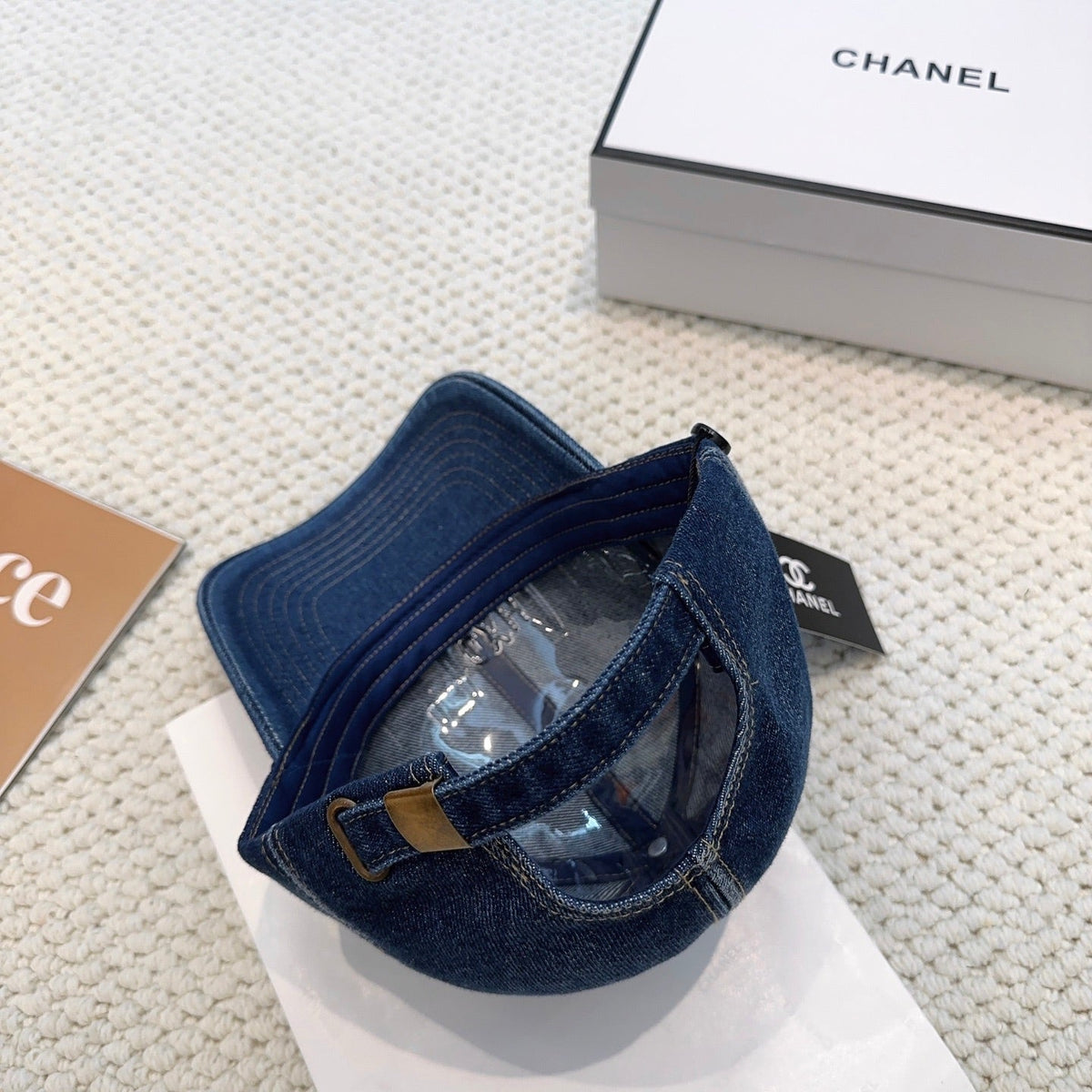 Chanel Denim Baseball Cap - image 3