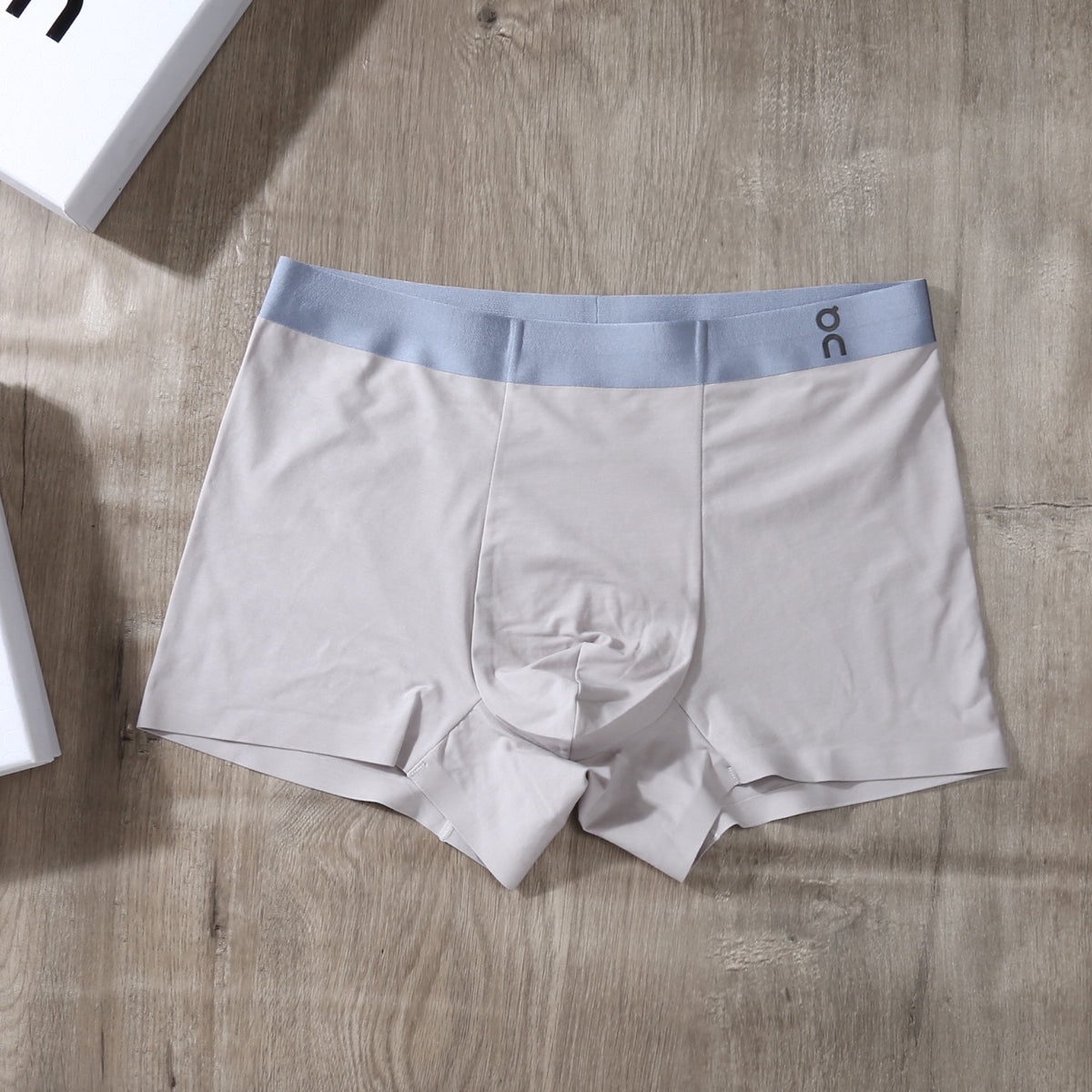 On White Blue Green Pale Waist Boxer Briefs, image 7