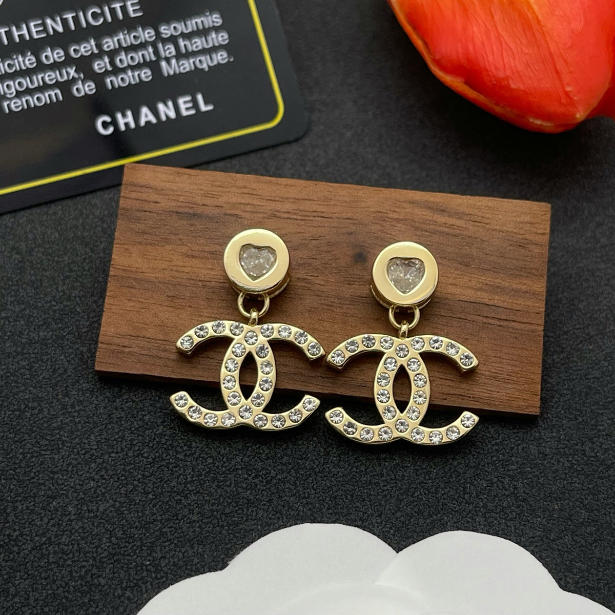 Chanel style earrings - product photo 3