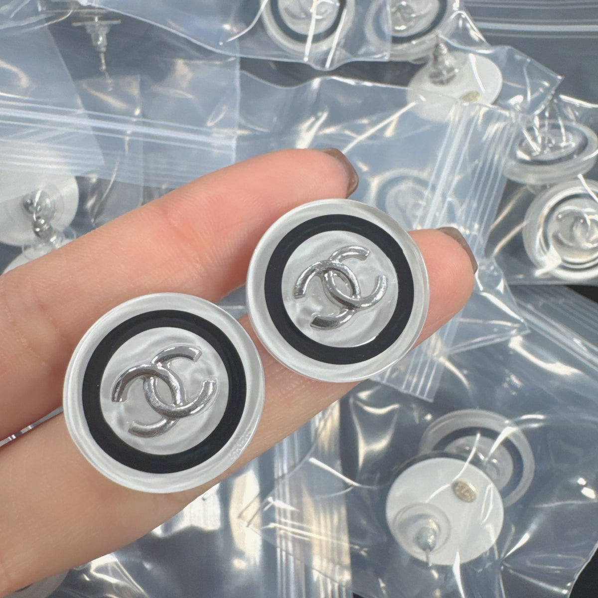 Chanel style earrings - product photo 3
