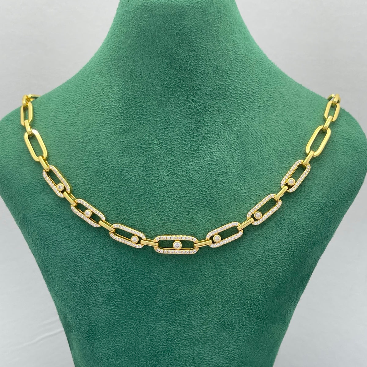 Messika Sculpted Link Chain necklace in Gold Tone, main view