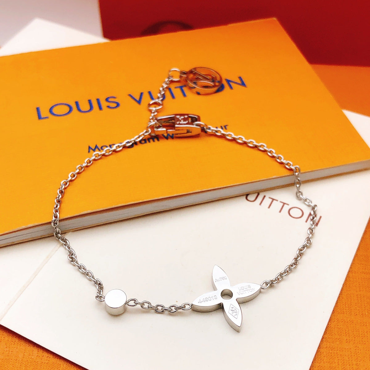 Louis Vuitton Crystal Silver-Tone Bracelet – Style 05 - image 4