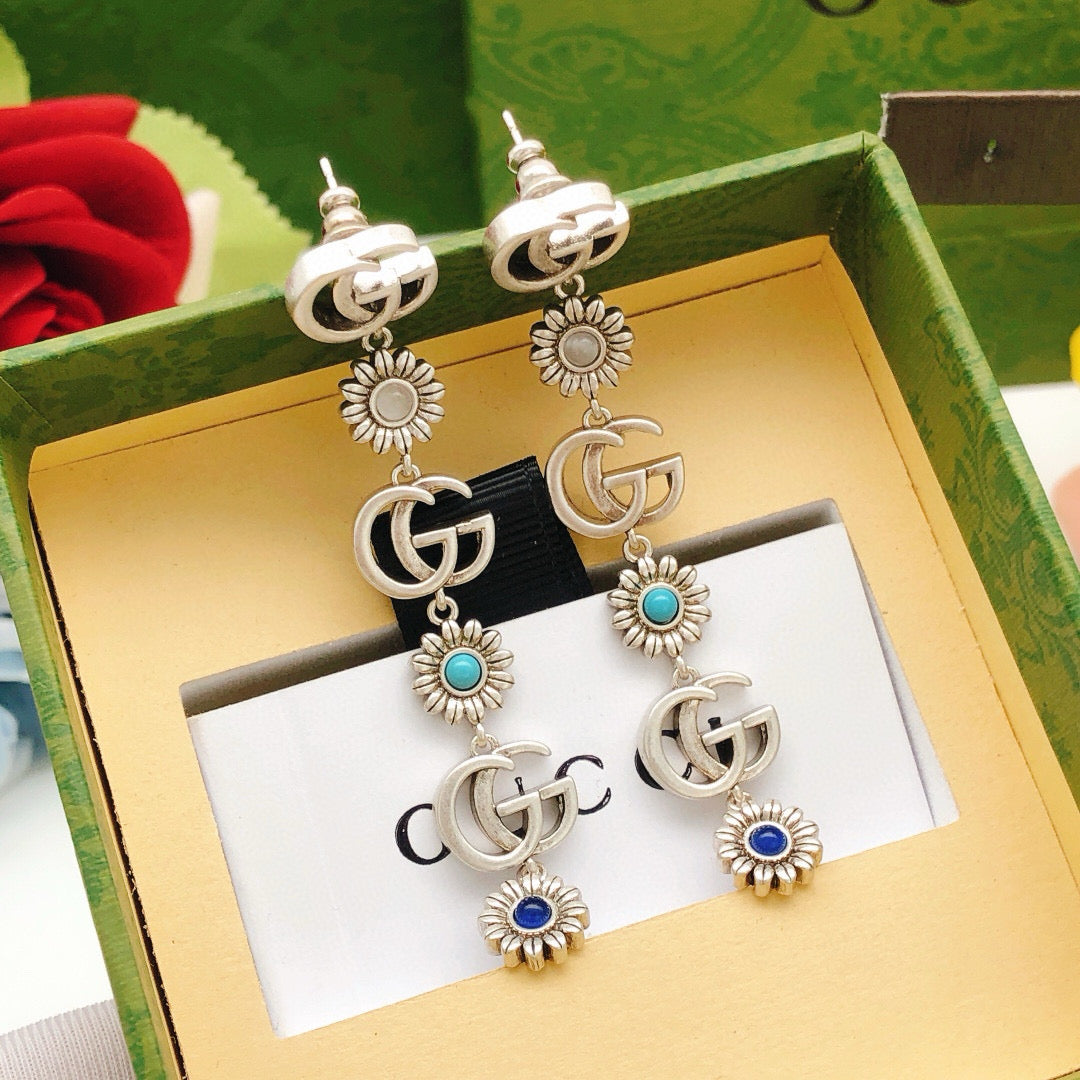 Gucci Floral Stud Earrings – Style 03 - image 4