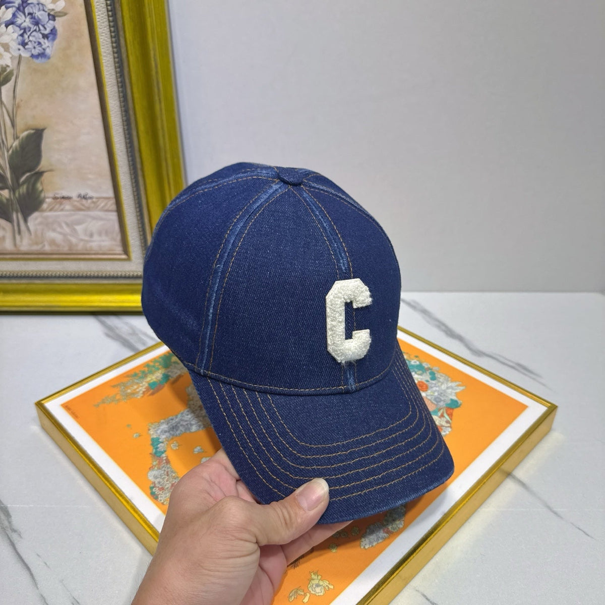 Celine Denim Baseball Cap - image 7