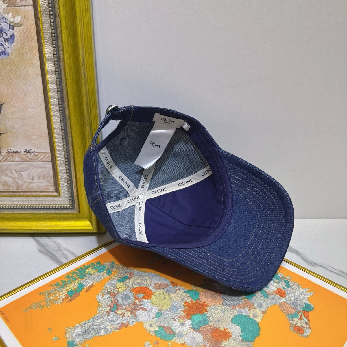 Celine Denim Baseball Cap - image 9