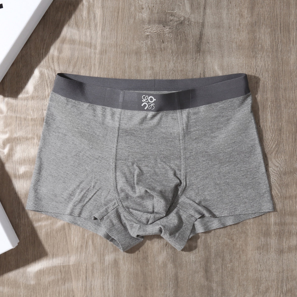 On Blue Grey Black Small Waist Motif Boxer Briefs, image 8