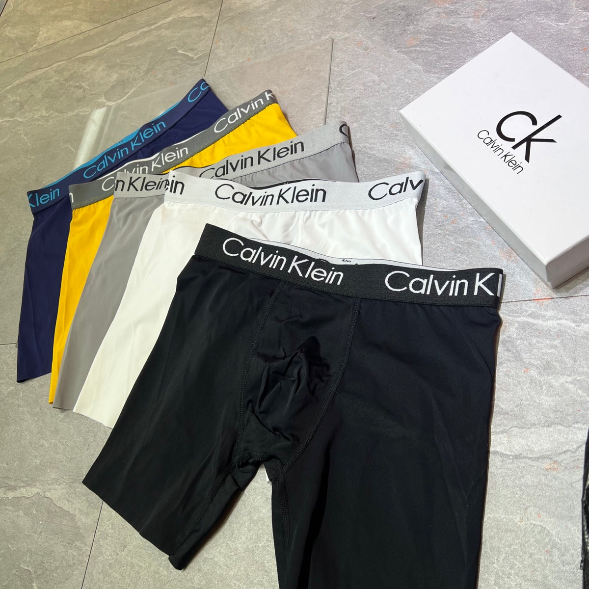 Calvin Klein White Modelled Short Leg Boxer Briefs, image 7