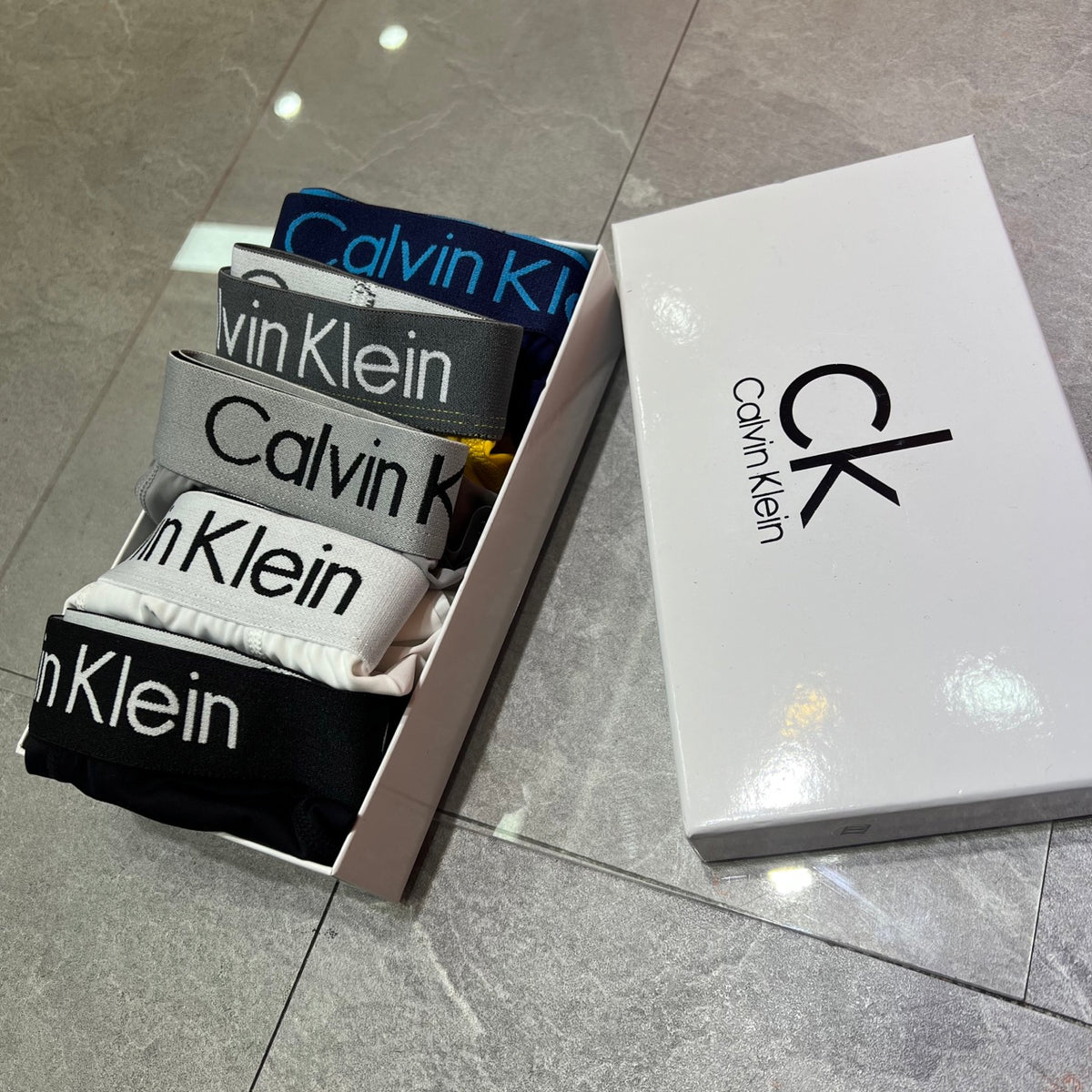 Calvin Klein White Modelled Short Leg Boxer Briefs, image 9