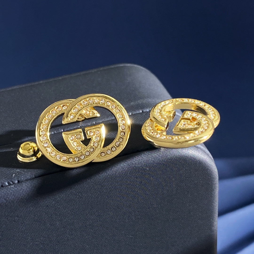 Gucci Double G Pearl Crystal Gold-Tone Jewelry Set - image 3