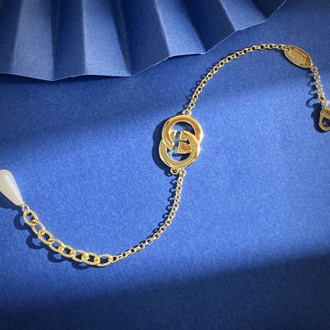 Gucci Double G Pearl Crystal Gold-Tone Jewelry Set – Style 03 - image 7