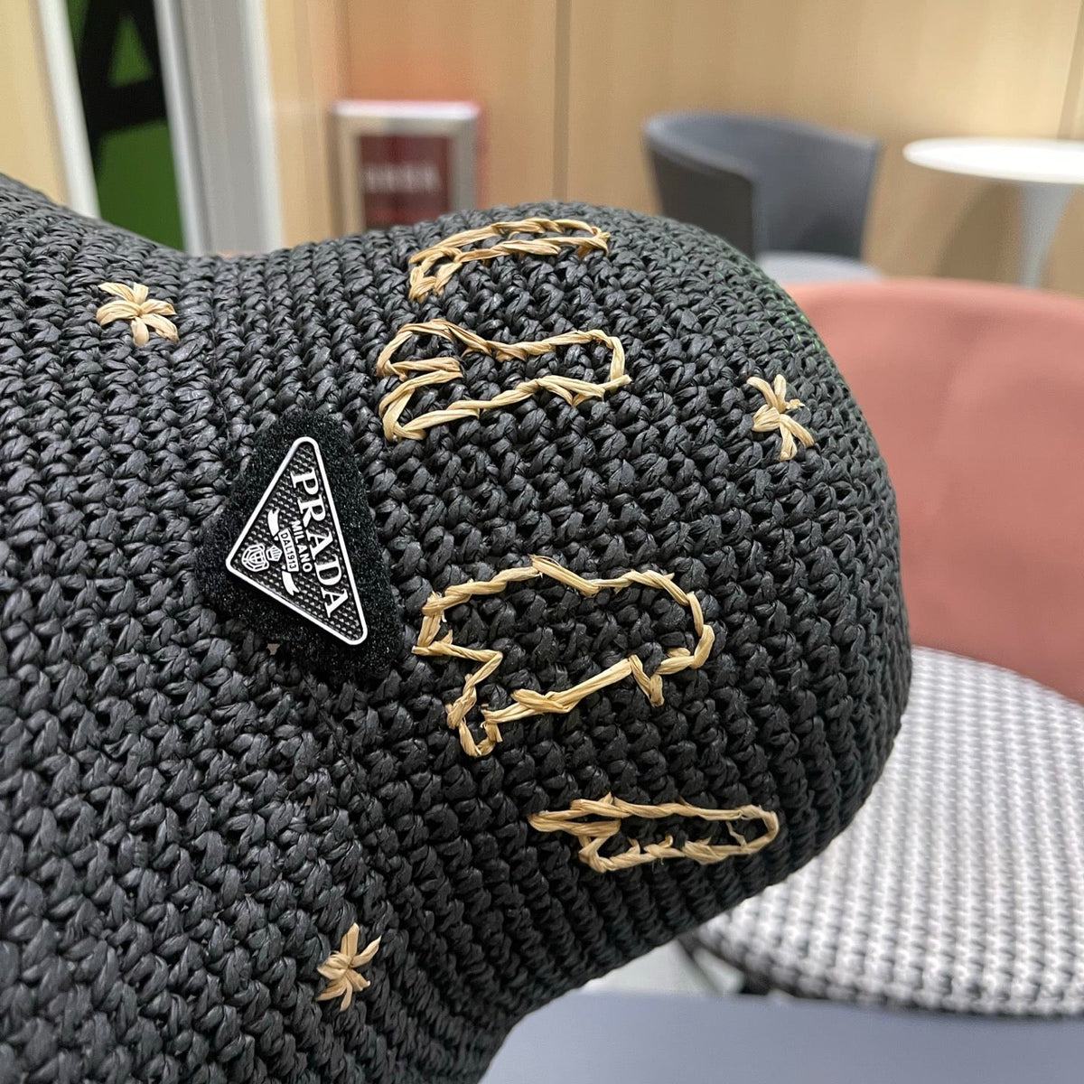 Prada Woven Bucket Hat - image 9