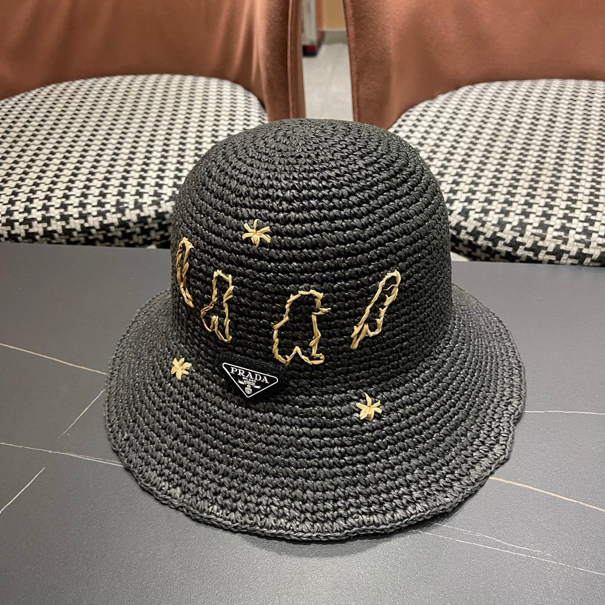 Prada Woven Bucket Hat - image 2
