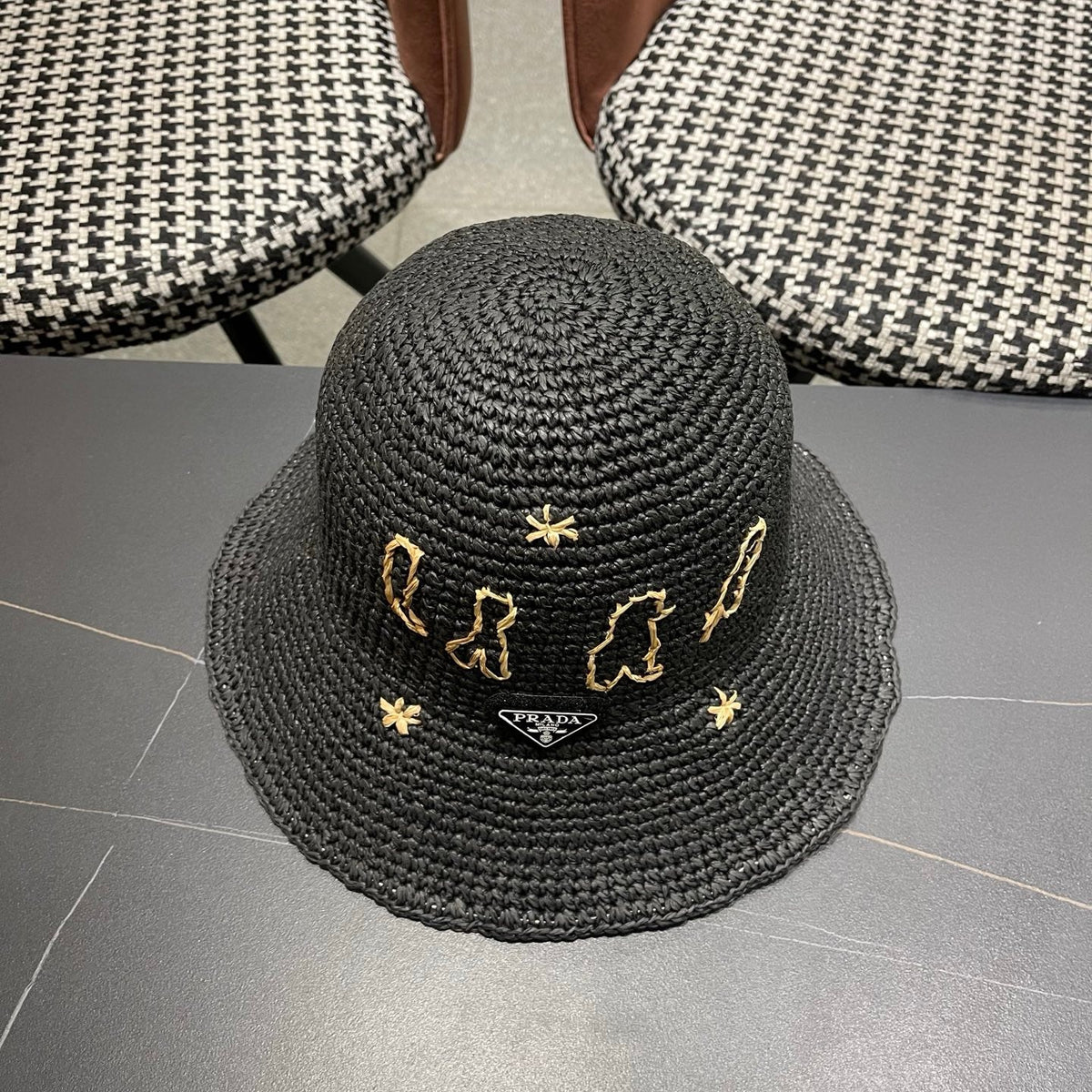 Prada Woven Bucket Hat - image 5
