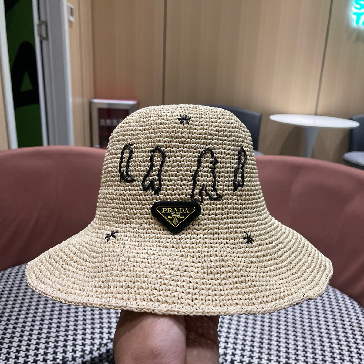Prada Woven Bucket Hat - image 8