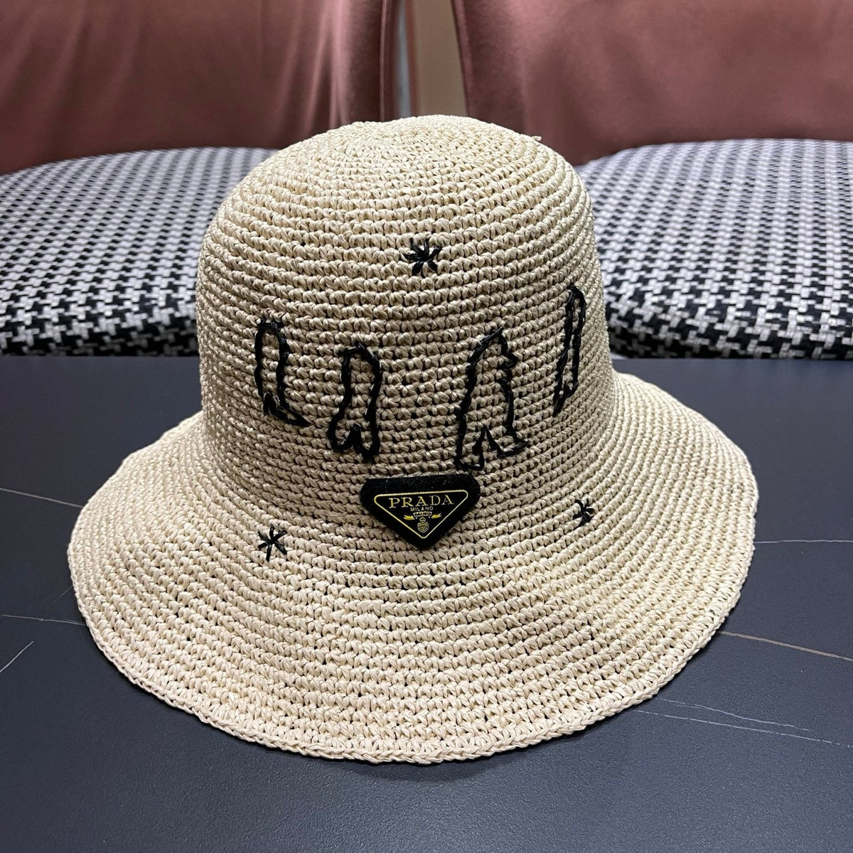 Prada Woven Bucket Hat - image 4