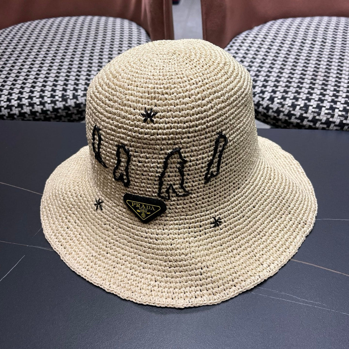 Prada Woven Bucket Hat - image 2
