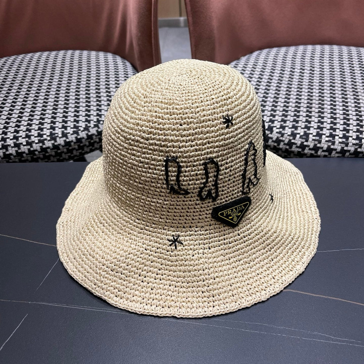 Prada Woven Bucket Hat - image 3
