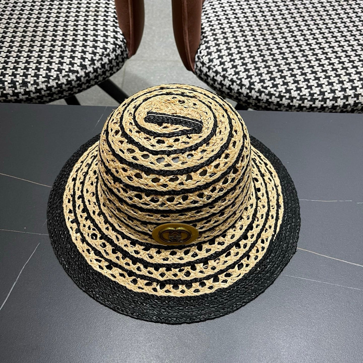 Gucci Woven Open Knit Bucket Hat - image 7