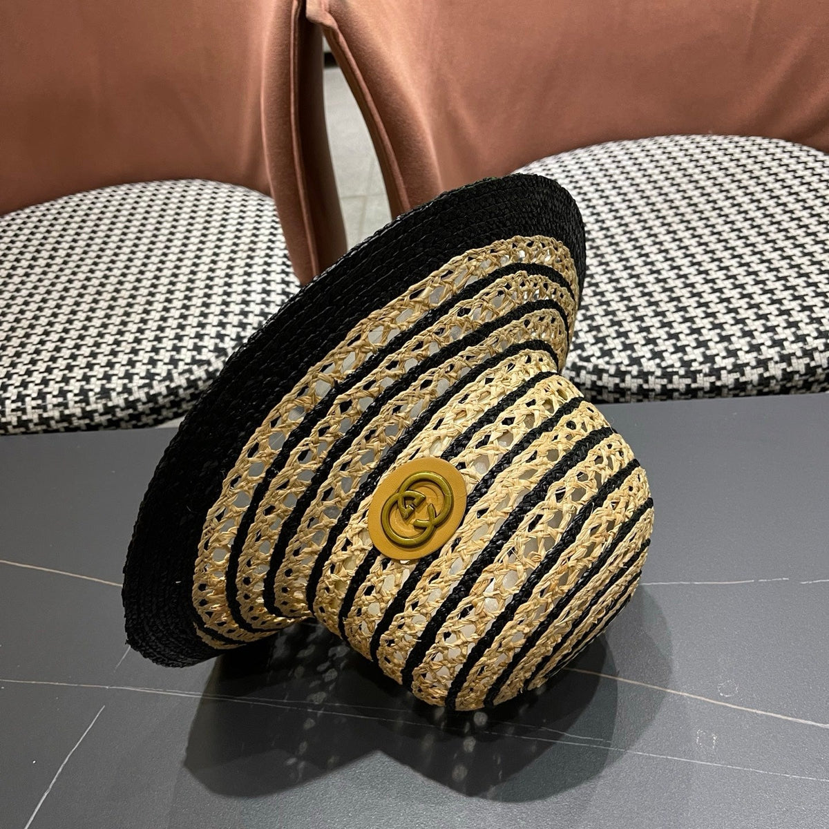 Gucci Woven Open Knit Bucket Hat - image 12