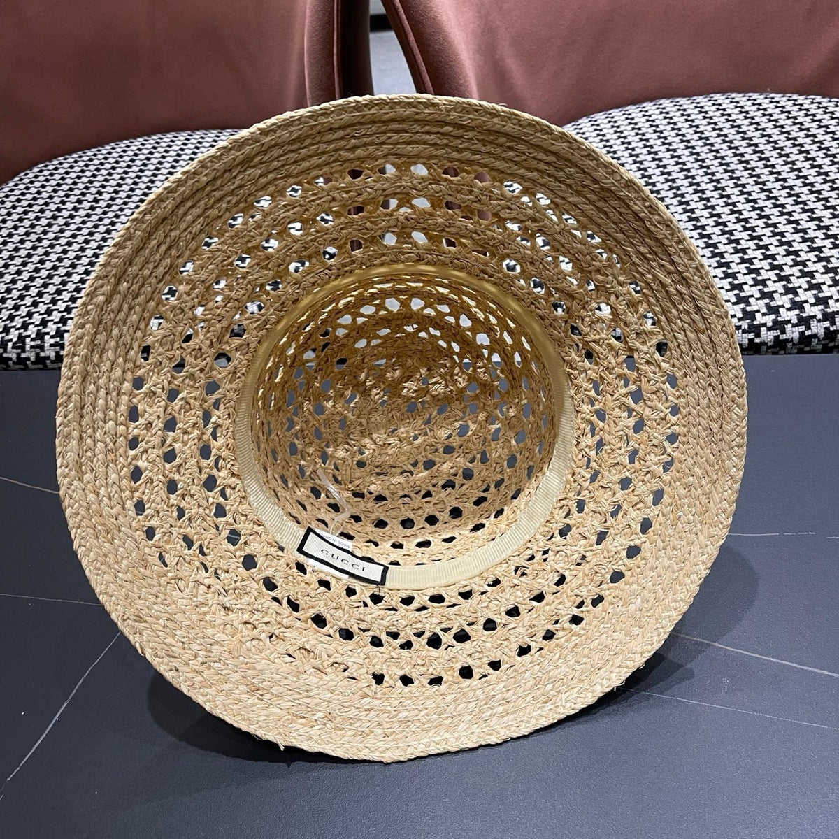 Gucci Woven Open Knit Bucket Hat - image 13