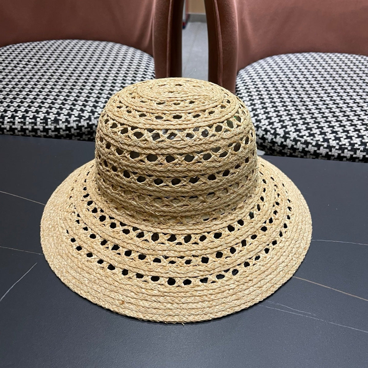 Gucci Woven Open Knit Bucket Hat - image 8