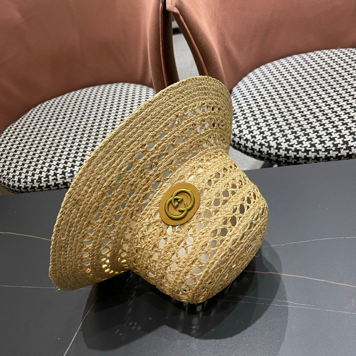 Gucci Woven Open Knit Bucket Hat - image 12