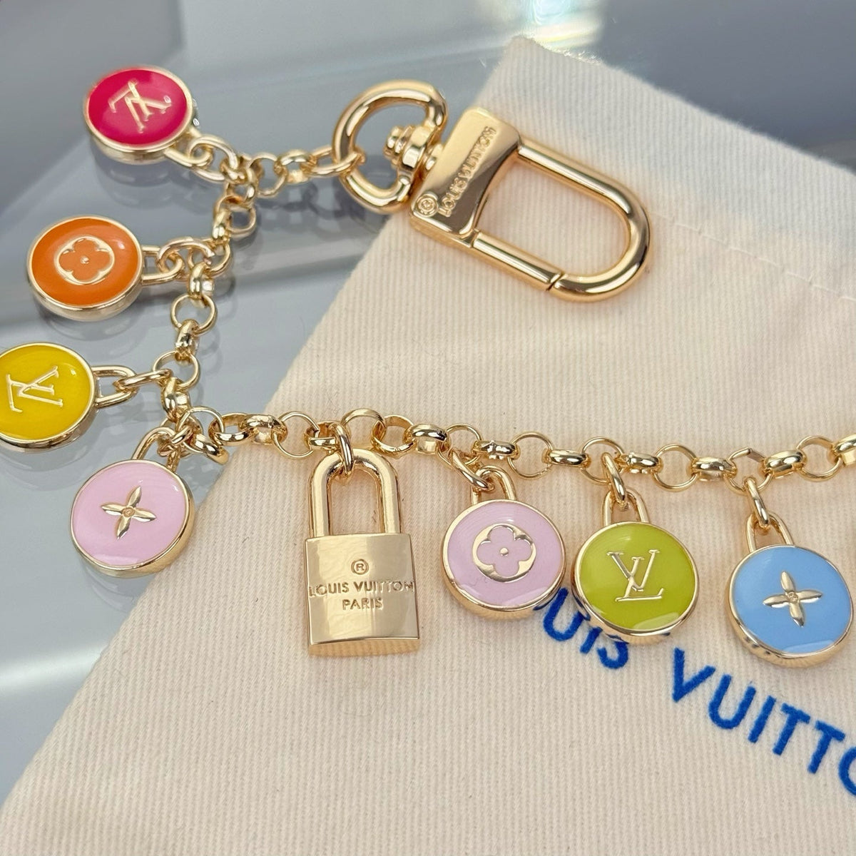Louis Vuitton Monogram Floral Letter Bag Charm / Keychain – Style 08 - image 6