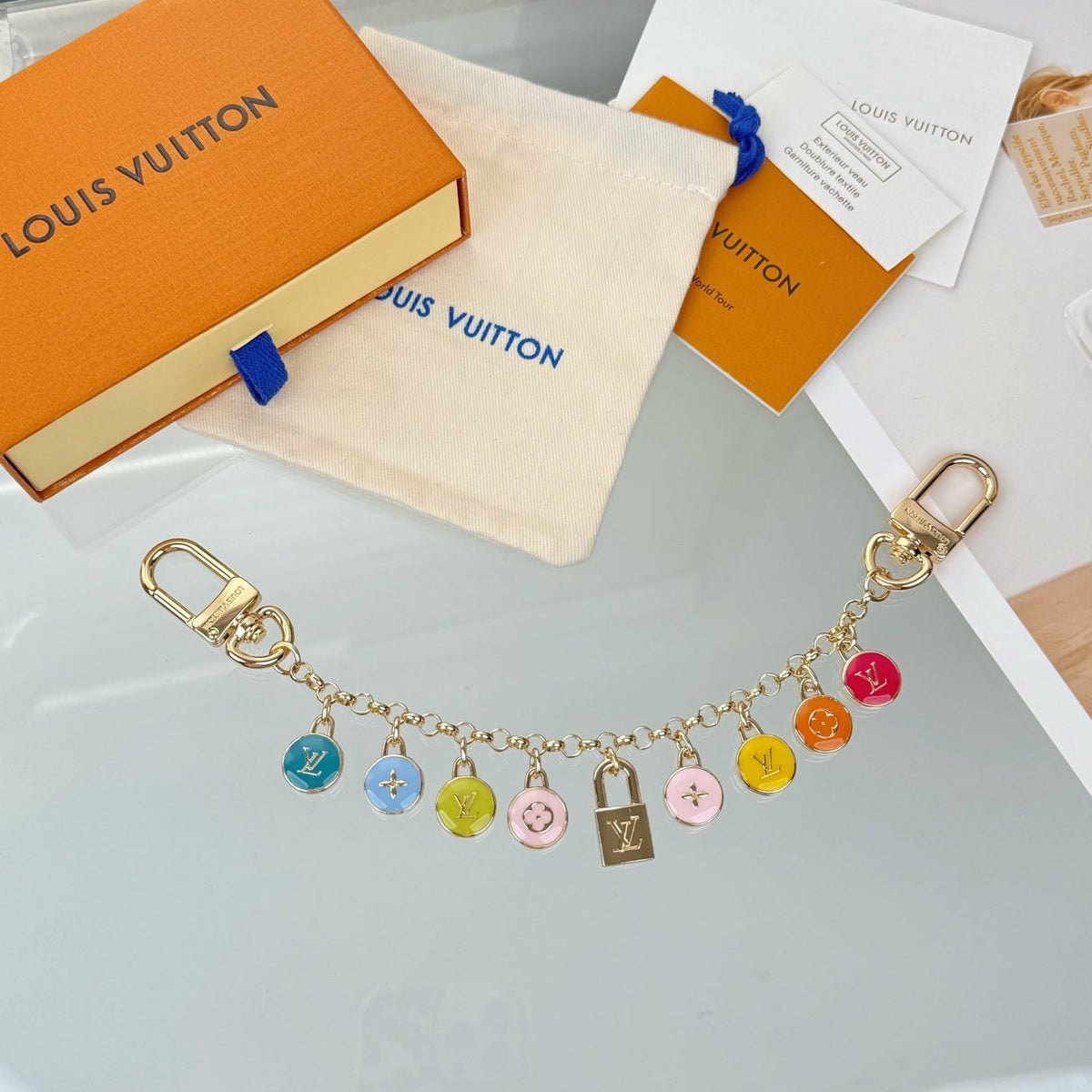 Louis Vuitton Monogram Floral Letter Bag Charm / Keychain – Style 08 - image 2