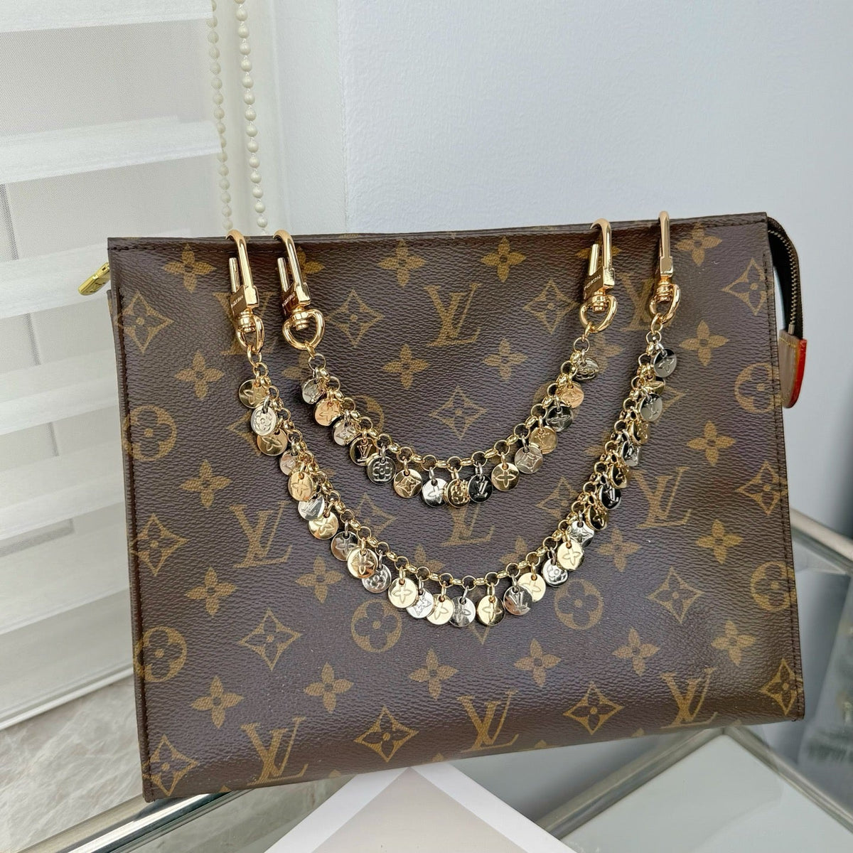 Louis Vuitton Monogram Floral Letter Bag Charm / Keychain - image 6