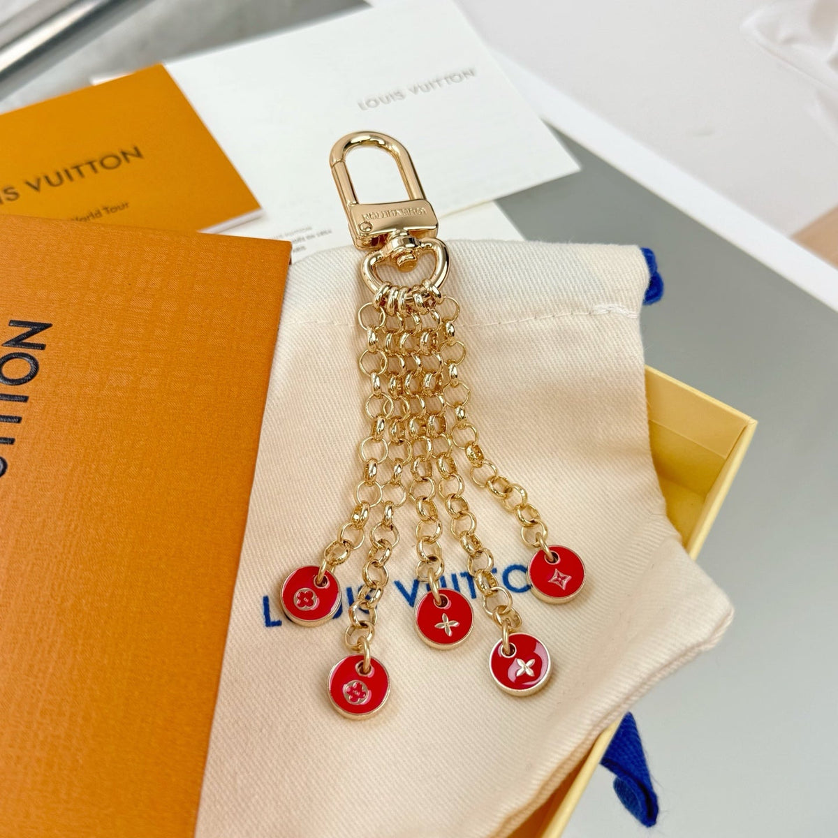 Louis Vuitton Monogram Floral Letter Bag Charm / Keychain – Style 06 - image 3