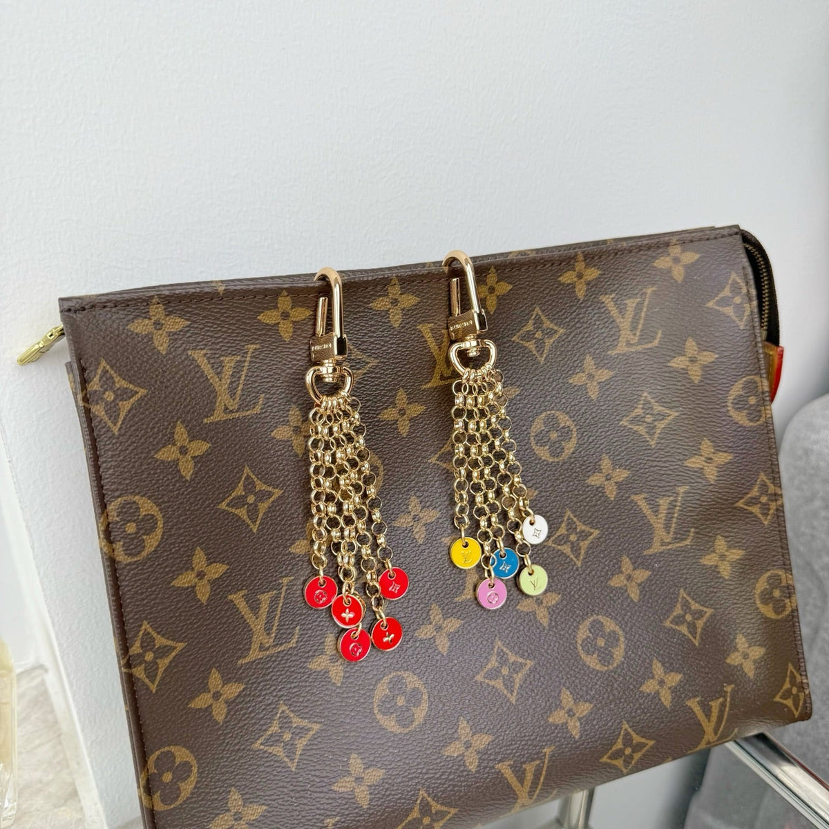 Louis Vuitton Monogram Floral Letter Bag Charm / Keychain – Style 06 - image 6