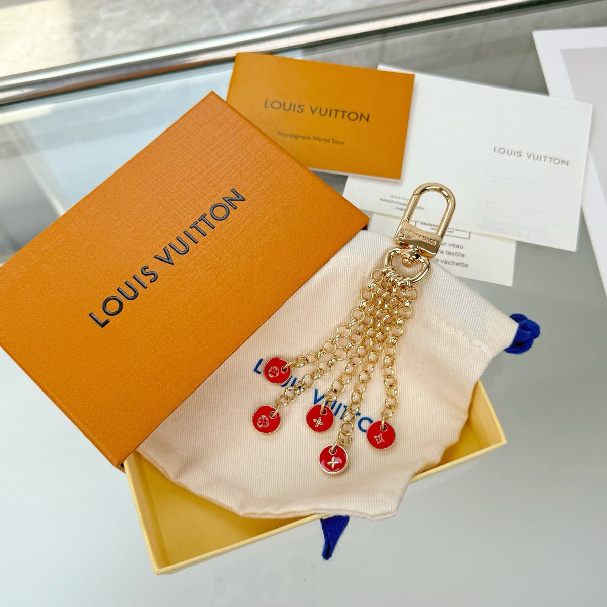 Louis Vuitton Monogram Floral Letter Bag Charm / Keychain – Style 06 - image 2