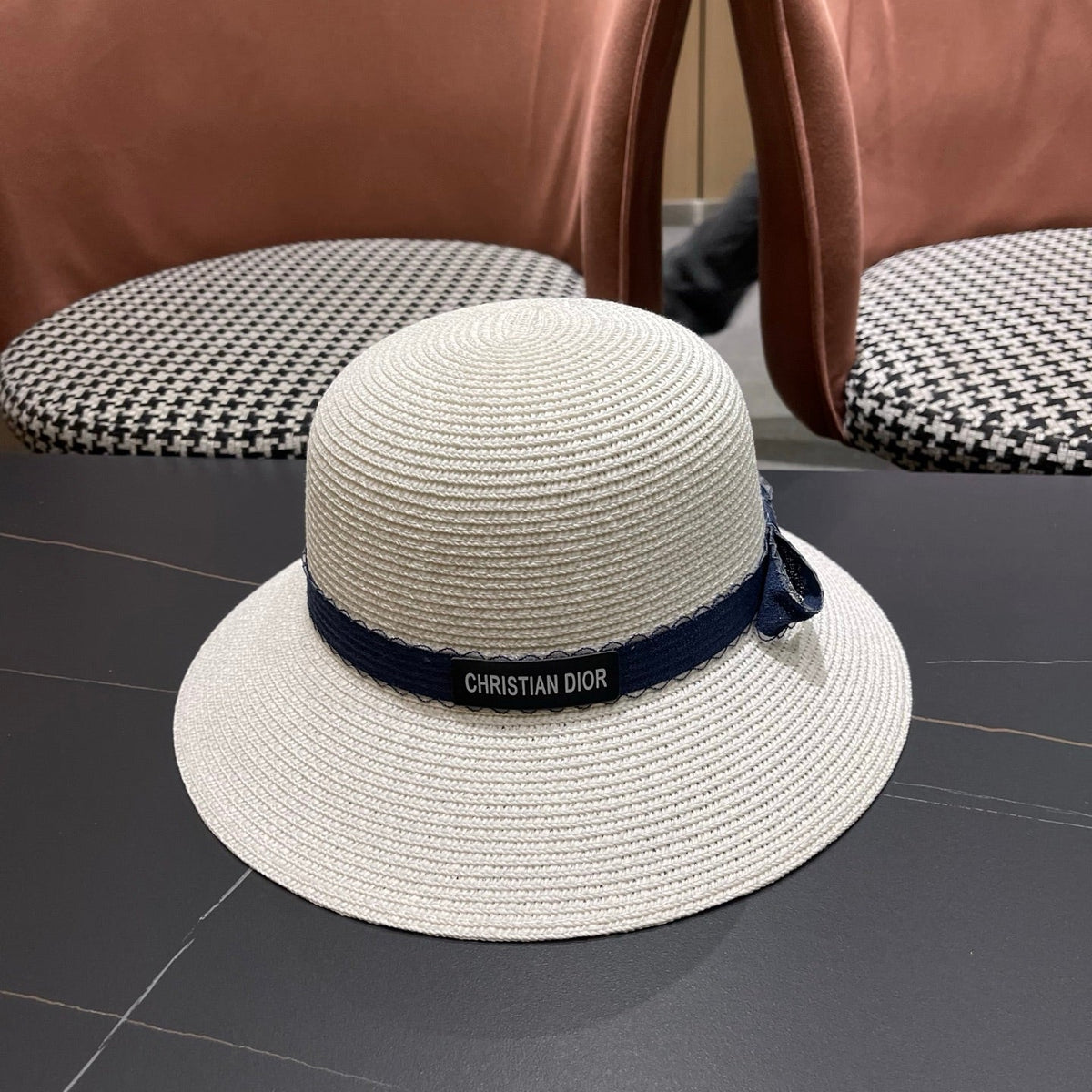 Dior Woven Bucket Hat - image 4