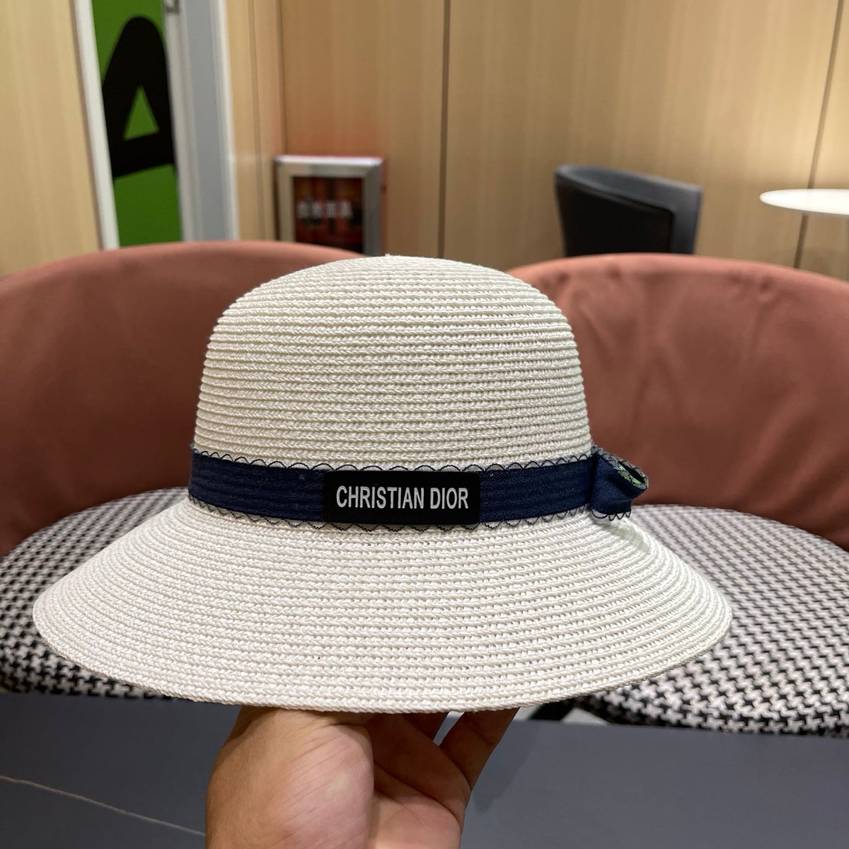 Dior Woven Bucket Hat - image 8