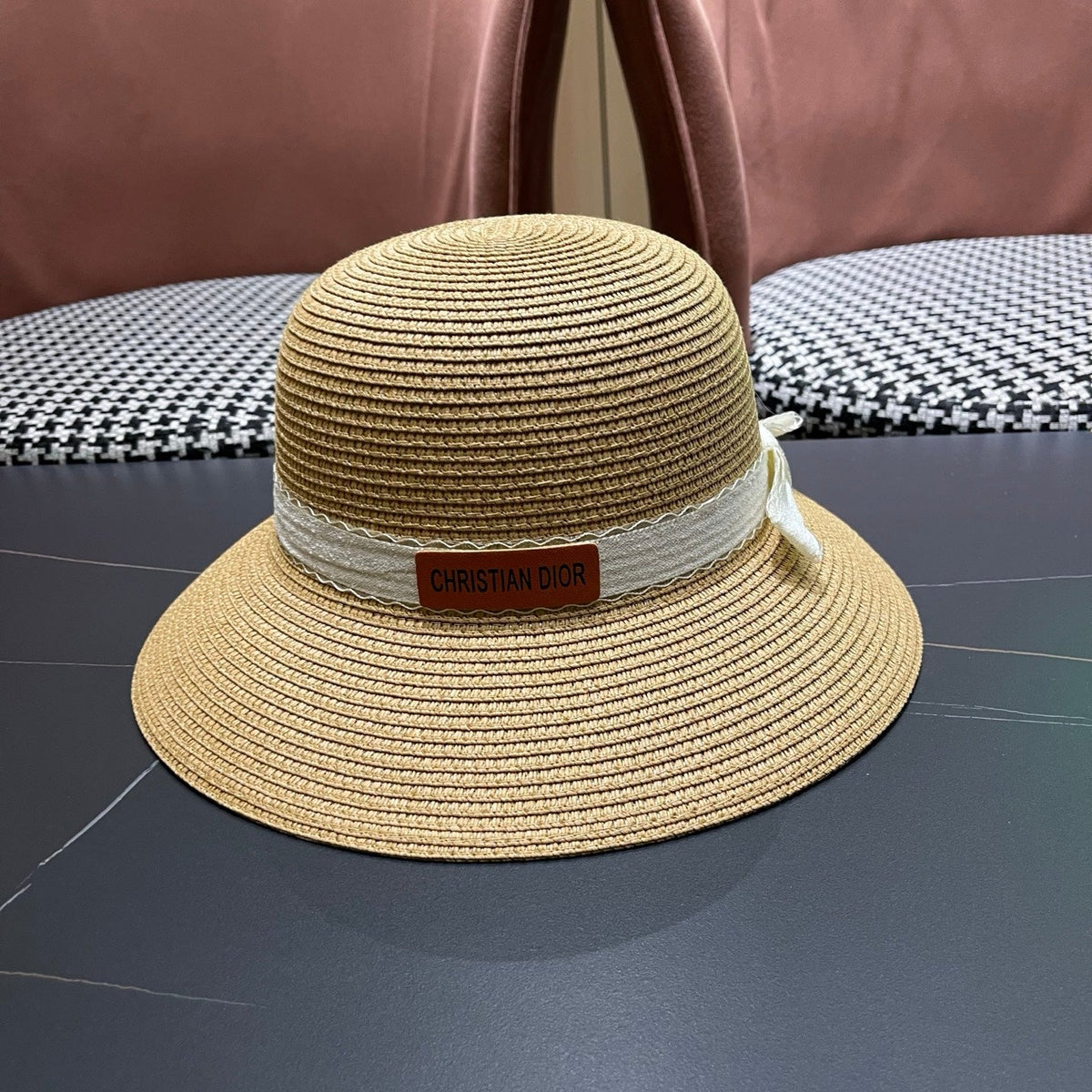 Dior Woven Bucket Hat - image 5