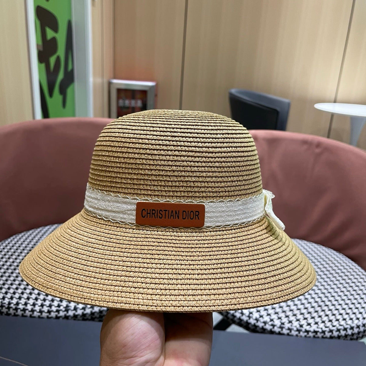 Dior Woven Bucket Hat - image 8