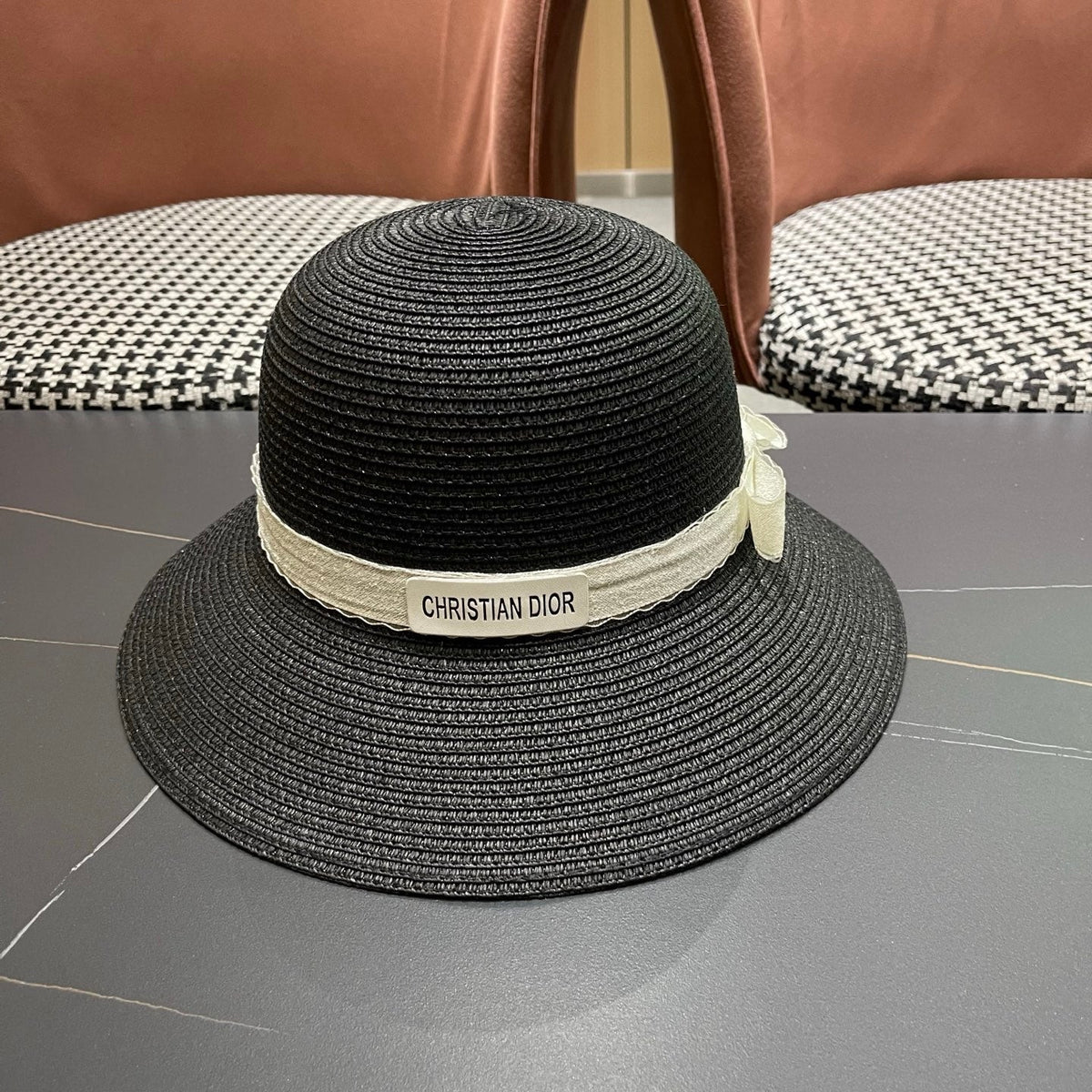 Dior Woven Bucket Hat - image 5