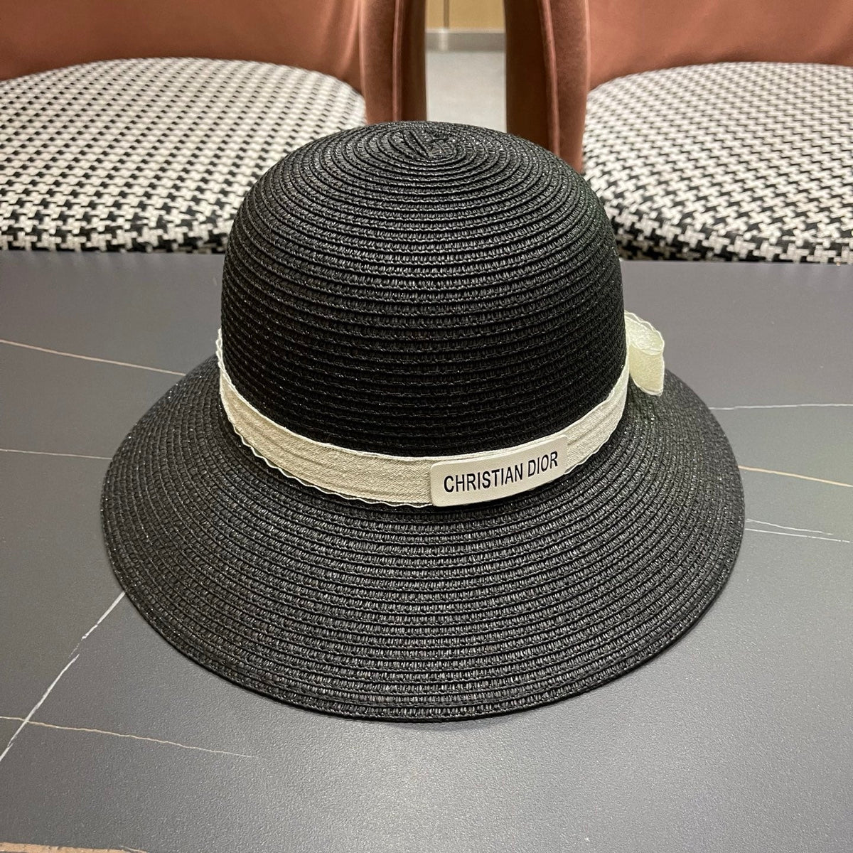 Dior Woven Bucket Hat - image 3