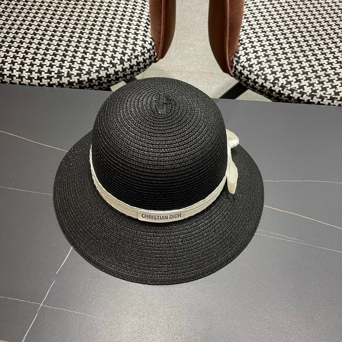Dior Woven Bucket Hat - image 4